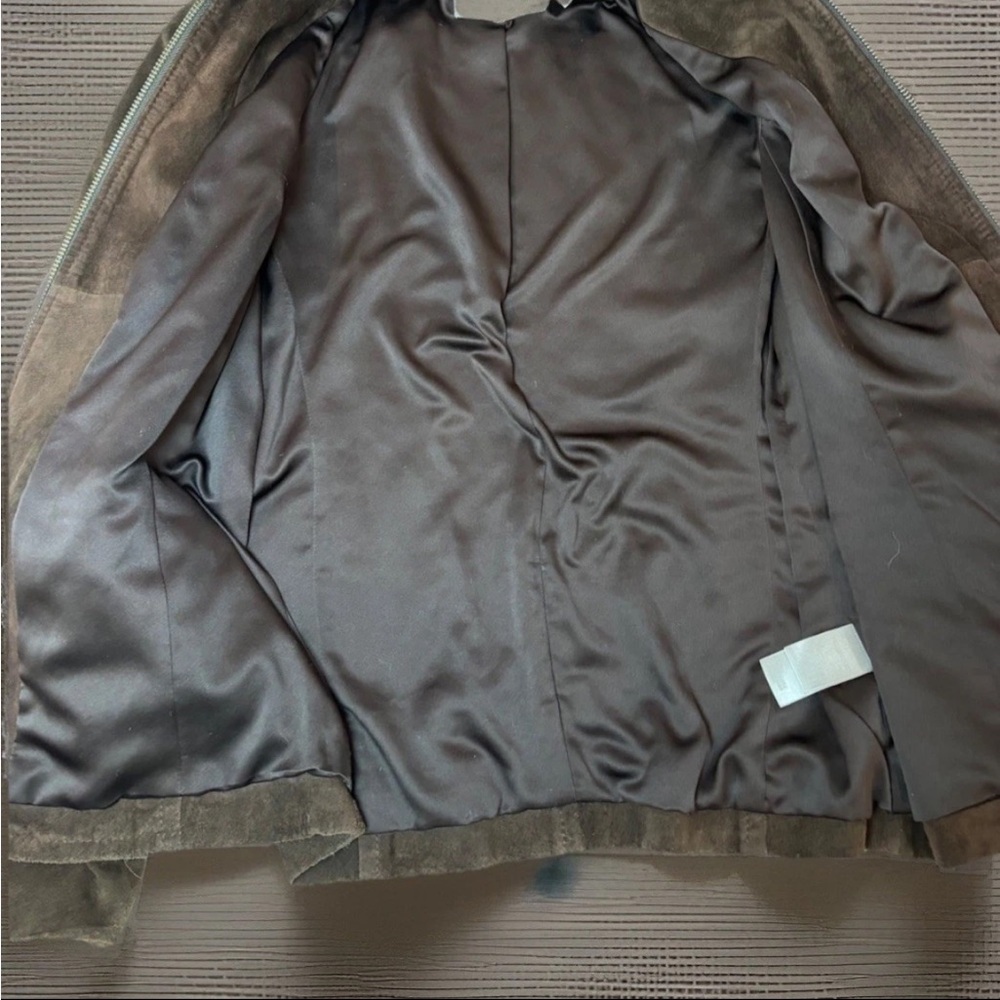 Liz Claiborne Brown Suede Jacket - Picture 5 of 9